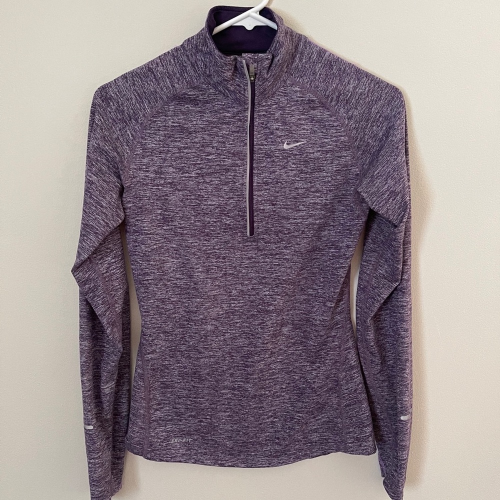Nike purple quarter zip